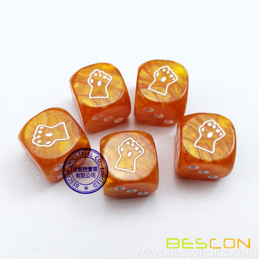 Custom Pearlized Dice Custom Pearlized Dice